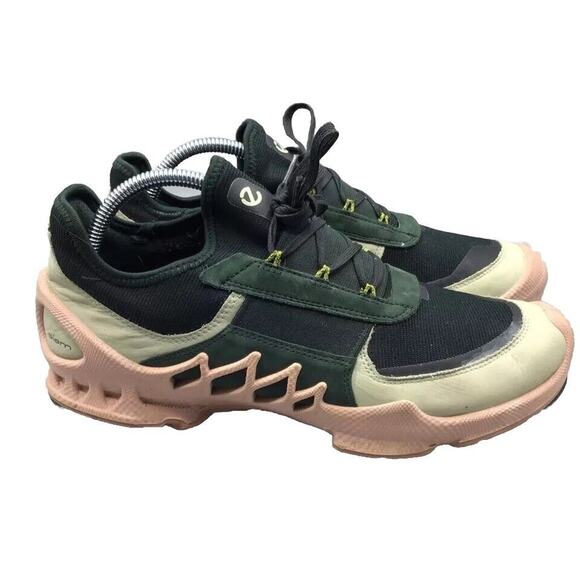 Ecco Shoes Womens 10-10.5 Biom Aex Cross Trainer Green Training Leather Mesh - Picture 1 of 8